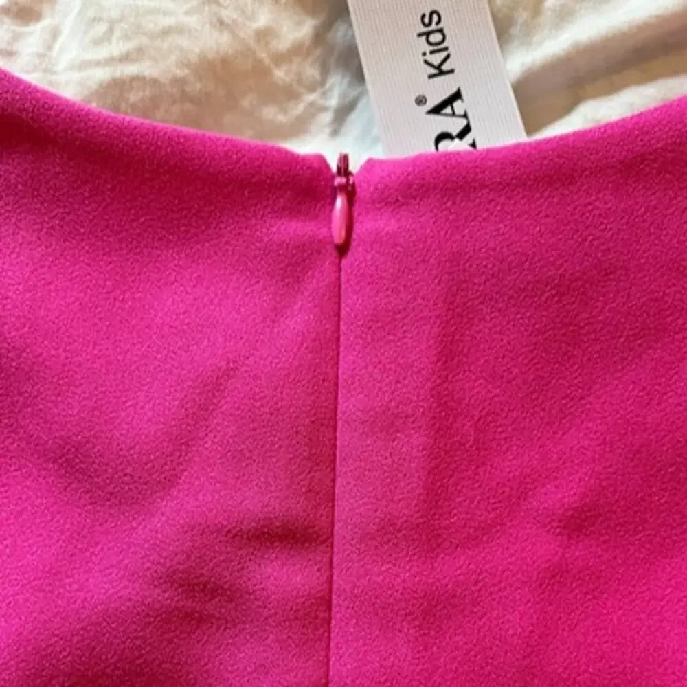 Zara Dress Girls Size M 10/12 Disney Frozen Elsa Anna Pink Sleeveless Pleats NWT